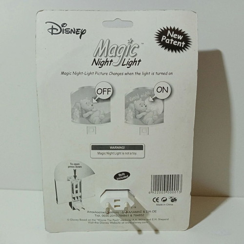 Disney Winnie the Pooh Magic Night Light new, European 230V-50Hz