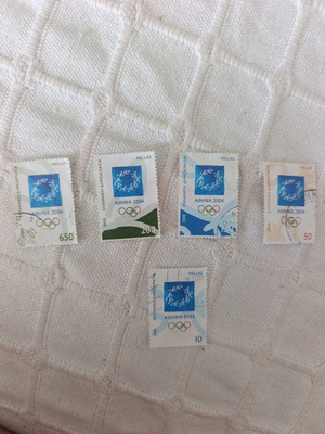Greek Olympic Games 2004 stamps used, collectible set