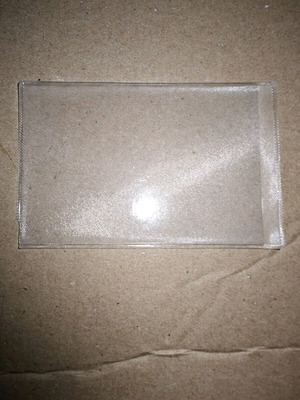Transparent Plastic Case for Cards/License/ID