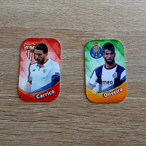 Football tazos season 16-17, excellent condition, small and large