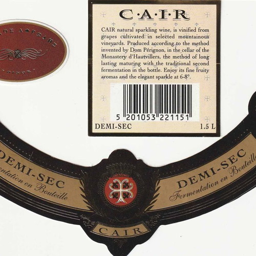 Cair Rhodes wine labels new, set of 3 for collection