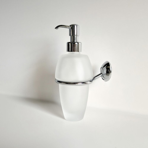 Wall-mounted dispenser new, glass and stainless steel