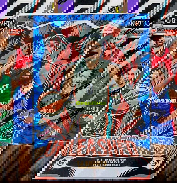 TJ SHORTS - UNLEASHED BLUE LAZER /49 - PARIS BASKETBALL - DONRUSS EUROLEAGUE 2024-25
