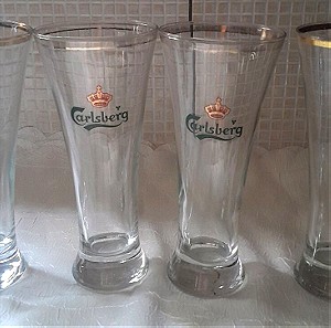 4 συλλεκτικά ποτήρια μπίρας  Carlsberg