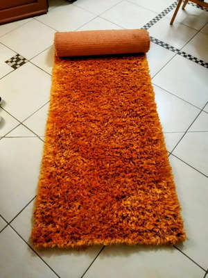 Shaggy runner rug 70x240 cm, orange Luna