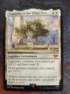 Magic the Gathering Lord of the Rings Flowering of the White Tree card