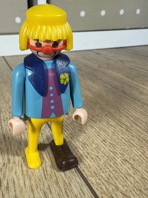 Vintage Playmobil Clown Figure 1989 used, original Geobra