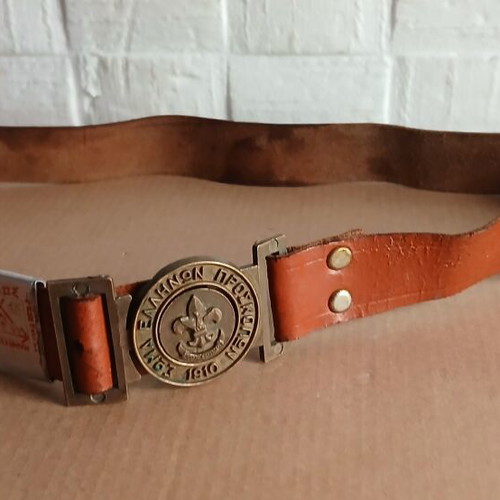 Scout belt used, 82cm, leather
