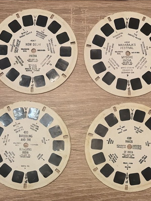 View-Master 3D reels vintage set of 4 India series used