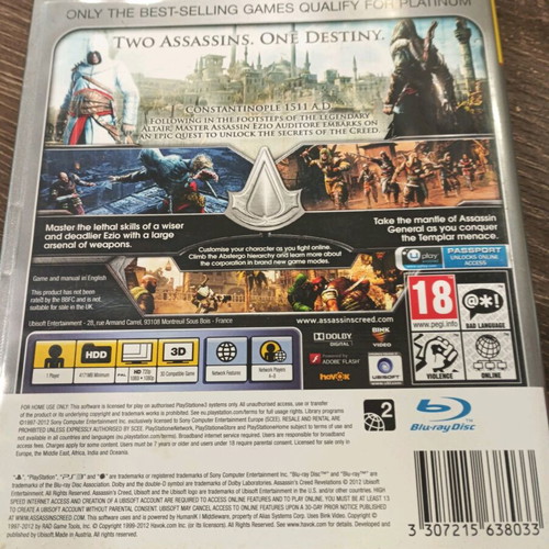 Assassin's Creed Revelations Platinum για PS3 σε άριστη κατάσταση