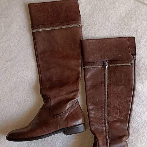 Leather boots used, brown, size 39, Vera Gomma