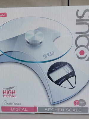 Ψηφιακή ζυγαριά κουζίνας Sinbo SKS-4512 νέα με γυάλινη πλατφόρμα