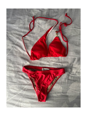 Women's red bikini like new, sizes S & M