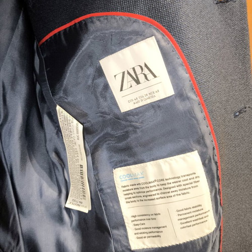 Zara jacket like new, blue, size M