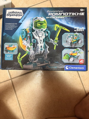 Clementoni Space Miner 3 in 1 Robotics STEM educational set new