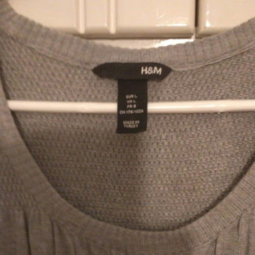 H&M dress used, gray, size L