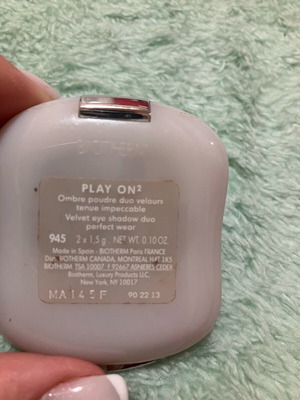 Biotherm eyeshadow used