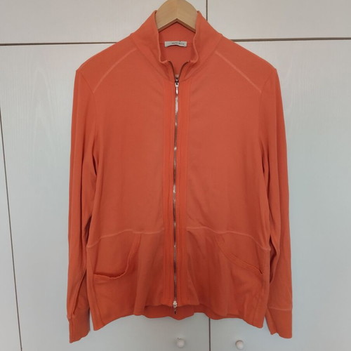 Sani blu cardigan used orange, lightweight fabric, size M-L