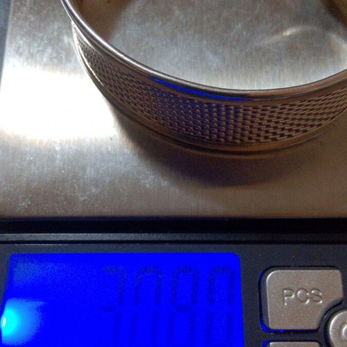 Silver bracelet 925 new, wide cuff design