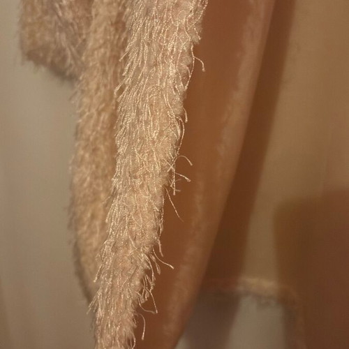 Fluffy jacket H&M used, size medium, apricot color
