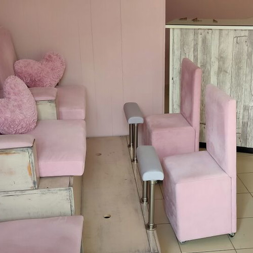 Manicure and pedicure salon furniture set used