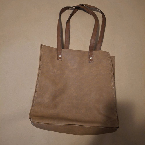 Thiros shoulder bag used, beige brown with small defect