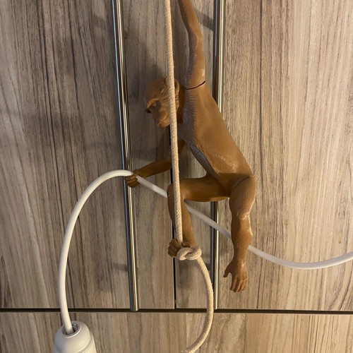 Ceiling light Monkey with lamp 3D printed new