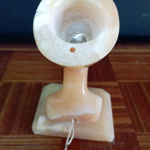 Decorative portatif with Nefertiti face used, Egyptian marble