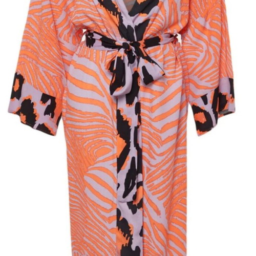 Kimono XL viscose like new, colorful summer pattern