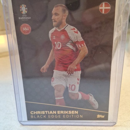 Christian Eriksen Topps Black Edge Edition card