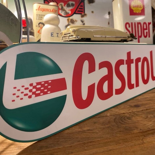 Castrol sign new made of thick plastic
