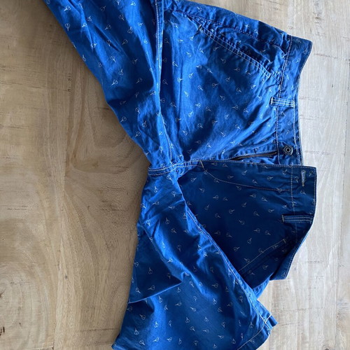 Edward Jeans men's bermuda shorts XL blue with pattern like new