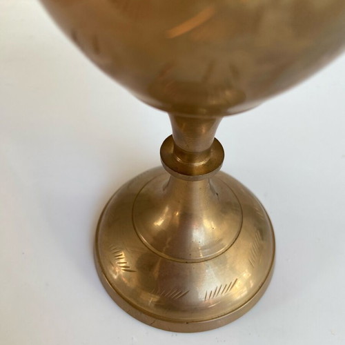 Antique amphora vase used, made of bronze
