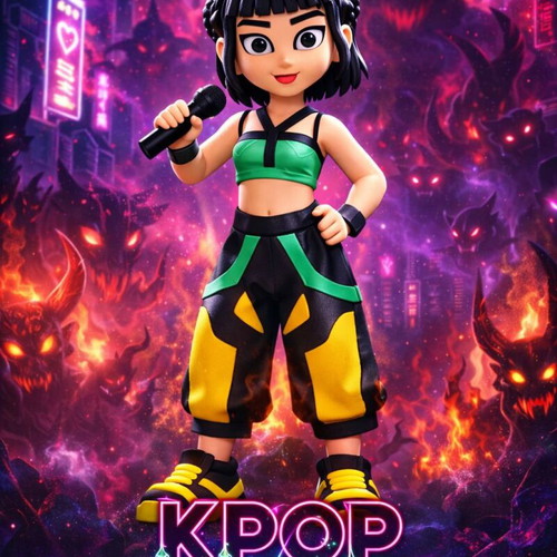 Kpop Demon Hunters Zoey figure 20 cm new 3D printed