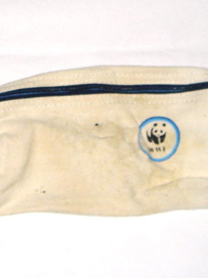 Wwf collectible ecological handbag used with stain