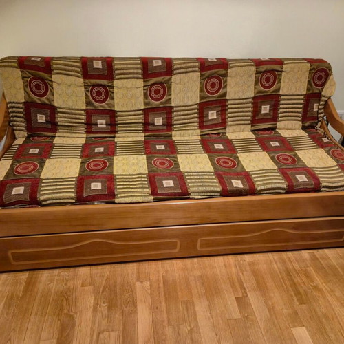 Sofa bed with extra sliding bed like new