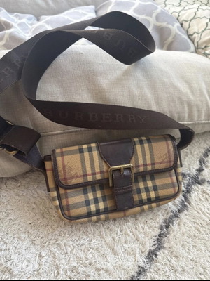 Burberry τσάντα χιαστί μεταχειρισμένη, μπεζ και καφέ
