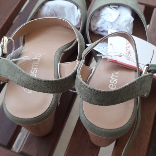 Esmara platform shoes size 37 new khaki