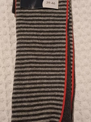 Ideafissa non-slip socks new, size 39-46, gray and red