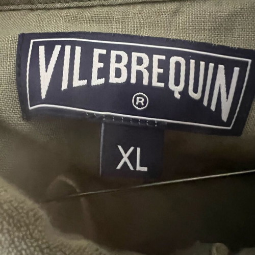 Vilebrequin Terry Polo Khaki Olive Green XL Like New