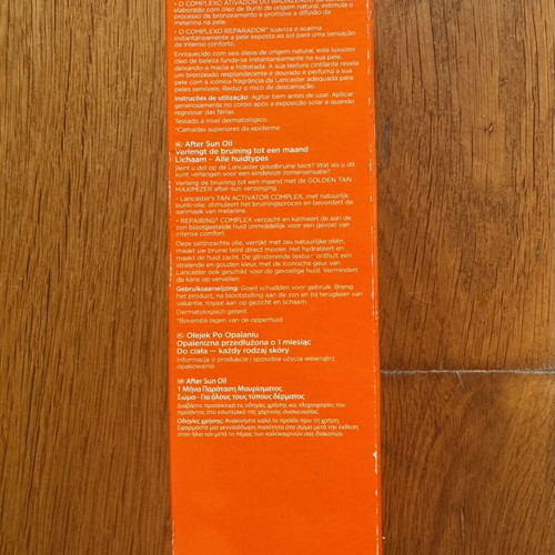 Lancaster Golden Tan Maximizer After Sun Oil 150ml unused