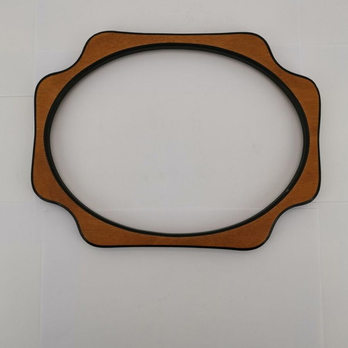 Oval wooden frame used, 1960 era