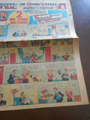 Journal American comic newspaper used, 8 pages, 15-4-51