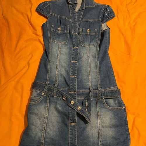 Denim dress lightly used, blue, size S