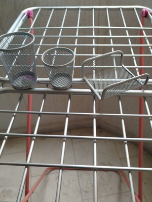 Silver office set like new pack of 3 pieces