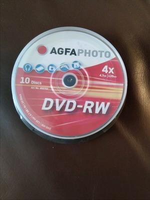 DVD-RW AgfaPhoto καινούργια, πακέτο 10 τεμαχίων