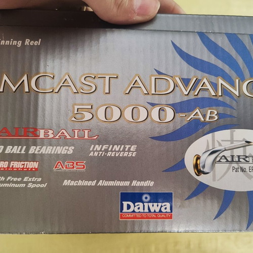 Daiwa Emcast Advanced 5000-AB fishing reel new with spare aluminum spool
