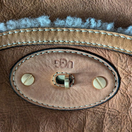 UGG crossbody bag like new, beige and brown