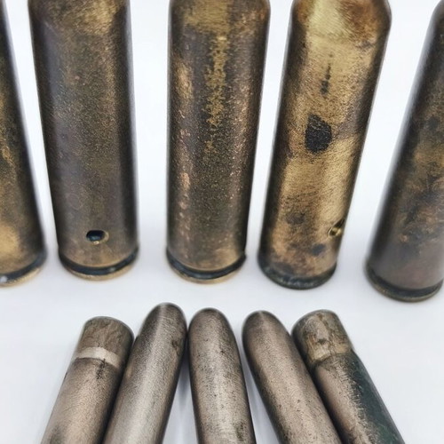 Set of 5 6.5x54mm Mannlicher-Schönauer inert cartridges, Greek 1939
