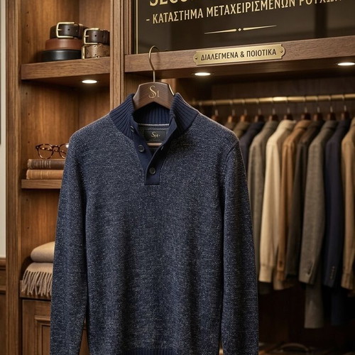 Menswear navy blouse like new, size M